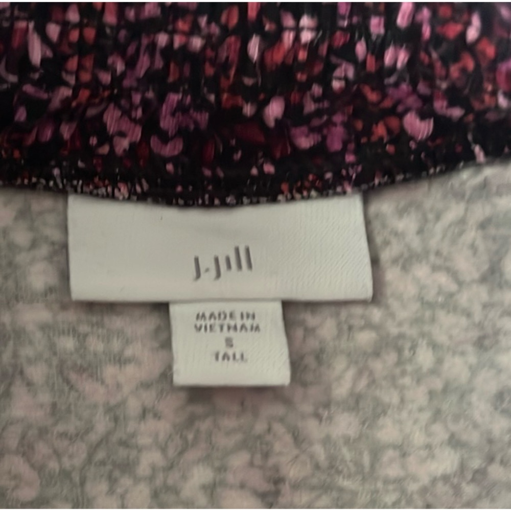 J.Jill, Size Small Tall, Multicolored, different shades of pink,red,black - Picture 3 of 11